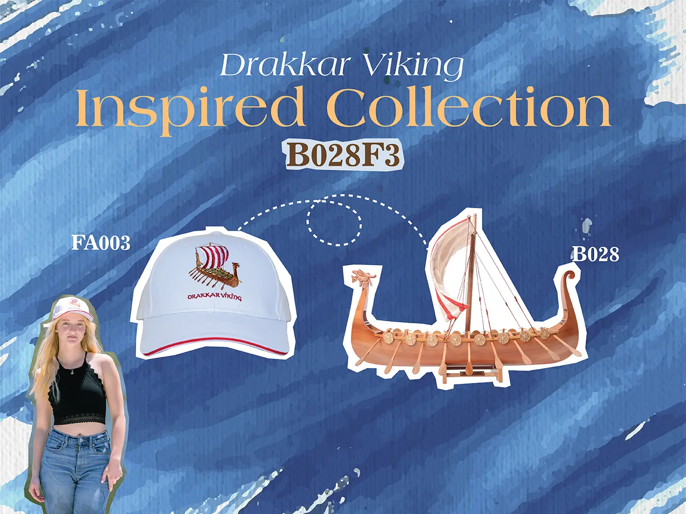 B028F3 Captivating Drakkar Viking Combo: A Model Ship and Legendary Hat B028F3-CAPTIVATING-DRAKKAR-VIKING-COMBO-A-MODEL-SHIP-AND-LEGENDARY-HAT-L01.WEBP