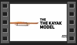 B078 Kayak Wooden Boat Model 