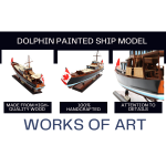 B105 DOLPHIN PAINTED Ship Model 