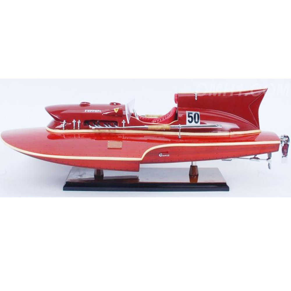 B307 Ferrari Hydroplane Painted Small Speedboat Model b307-ferrari-hydroplane-painted-small-speedboat-model-l01.jpg