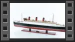 C005 Queen Mary Large Cruise Ship Model 