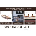 C013A RMS Titanic Midsize with Display Case 