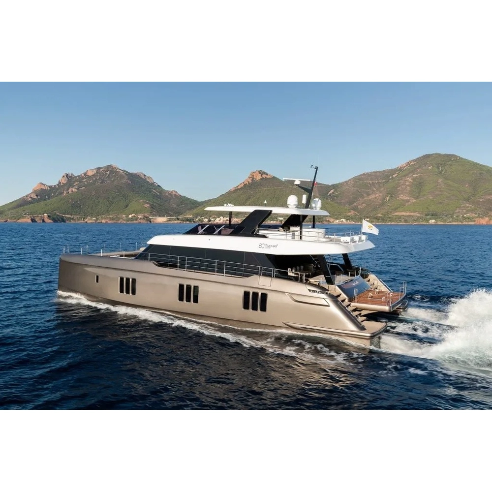 CM492 Polish Sunreef 80 Eco (Sunreef Series) 36 Inches Ship Model CM492-POLISH-SUNREEF-80-ECO-SUNREEF-SERIES-36-INCHES-SHIP-MODEL-L01.WEBP