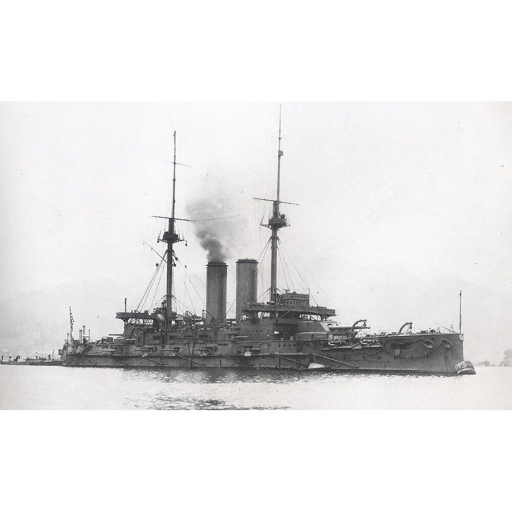 CM584 Japanese Mikasa Battleship (Launched 1900) 36 Inches Ship Model CM584-JAPANESE-MIKASA-BATTLESHIP-LAUNCHED-1900-36-INCHES-SHIP-MODEL-L01.WEBP