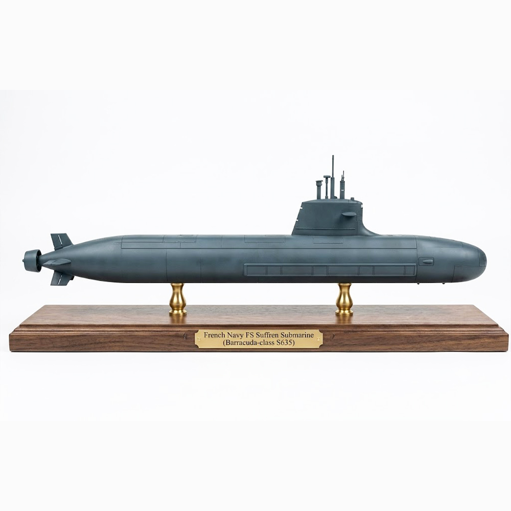 CM663 French Navy FS Suffren Submarine (Barracuda-class S635)  Submarine 30 Inches Model cm663-french-navy-fs-suffren-submarine-barracudaclass-s635-submarine-30-inches-model-l01.jpg