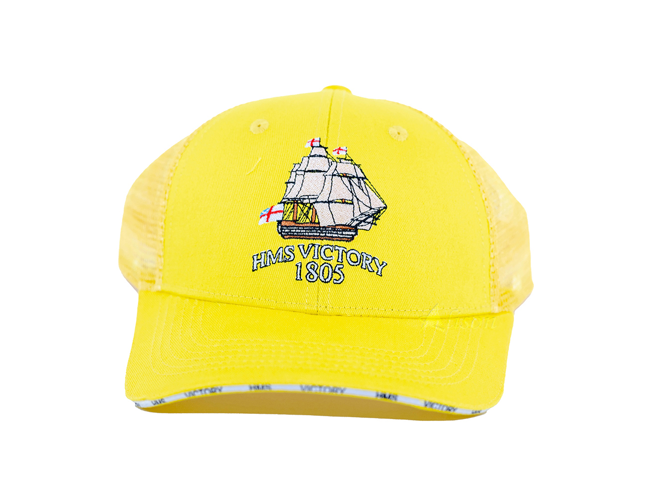 FA001 HMS Victory Embroidered Cap in Yellow by Alison FA001L01.jpg