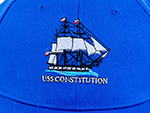 FA002 USS Constitution Embroidered Cap in Blue by Alison Nautical 