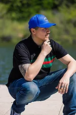 FA006 Hemingway Pilar Black w. Green & Red Stripes Regular Fit Polo Shirt by Alison Nautical fa006-hemingway-pilar-black-w-green-red-stripes-regular-fit-polo-shirt-by-alison-nautical-l09.jpg