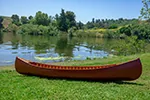 K019 Red Wooden Canoe 10ft With Ribs Curved Bow k019-red-wooden-canoe-10ft-with-ribs-curved-bow-l01.jpg