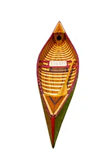 K019 Red Wooden Canoe 10ft With Ribs Curved Bow k019-red-wooden-canoe-10ft-with-ribs-curved-bow-l16.jpg