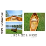 K034 Wooden Canoe With Ribs Curved bow 10 ft Display-Only 
