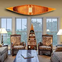 K034 Wooden Canoe With Ribs Curved bow 10 ft Display-Only k034-wooden-canoe-with-ribs-curved-bow-10-ft-displayonly-l15.jpg