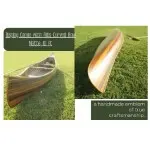 K034M Wooden Canoe With Ribs Curved Bow Matte Finish 10 ft Display-Only 