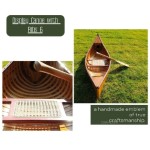 K037 Wooden Canoe With Ribs 6 ft Display-Only 