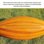 K037 Wooden Canoe With Ribs 6 ft Display-Only 