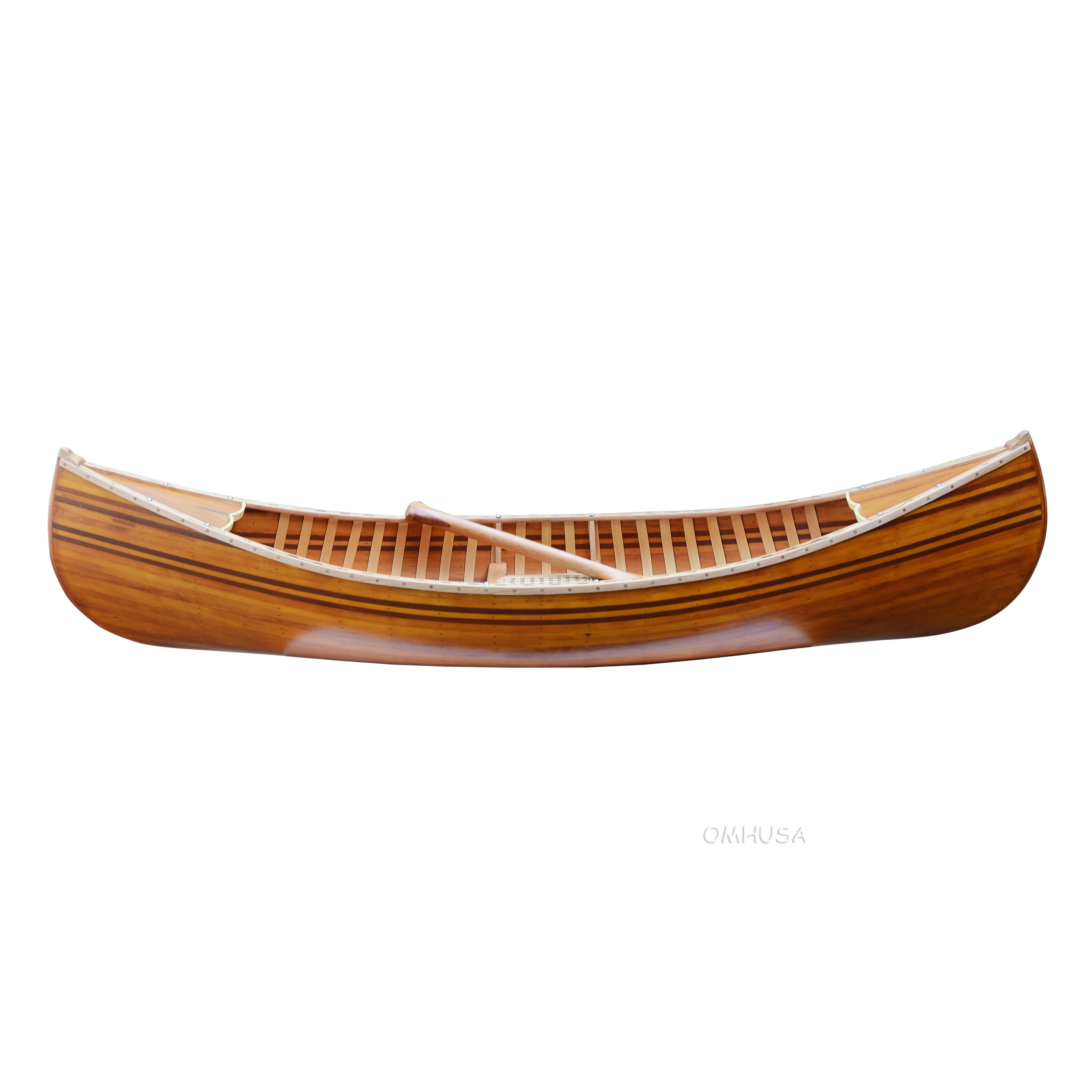 K037M Wooden Canoe With Ribs Matte Finish 6 ft Display-Only k037m-wooden-canoe-with-ribs-matte-finish-6l-l01.jpg