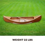 K037M Wooden Canoe With Ribs Matte Finish 6 ft Display-Only 