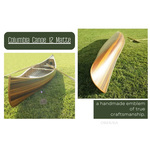 K080M Wooden Canoe With Ribs Curved Bow Matte Finish 12 ft 