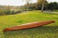 K096 Wooden Kayak with White & Purple Ribbon 15 ft 