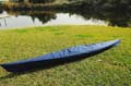 K096 Wooden Kayak with White & Purple Ribbon 15 ft 