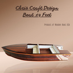 K199 Chris Craft Design Boat 14 Feet 