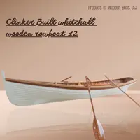 K203 12' Wooden Whitehall Rowboat with Composite Reinforcement k203-clinker-built-whitehall-row-boat-12-feet-l36.jpg