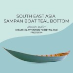 K207 South East Asia Sampan Boat Teal Bottom Thuyen Ba La Tam Ban k207-south-east-asia-sampan-boat-teal-bottom-thuyen-ba-la-tam-ban-l11.jpg