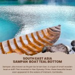 K207 South East Asia Sampan Boat Teal Bottom Thuyen Ba La Tam Ban k207-south-east-asia-sampan-boat-teal-bottom-thuyen-ba-la-tam-ban-l13.jpg