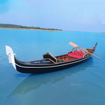 K208 Venetian Gondola Wooden Boat 15 