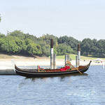 K208 Venetian Gondola Wooden Boat 15 