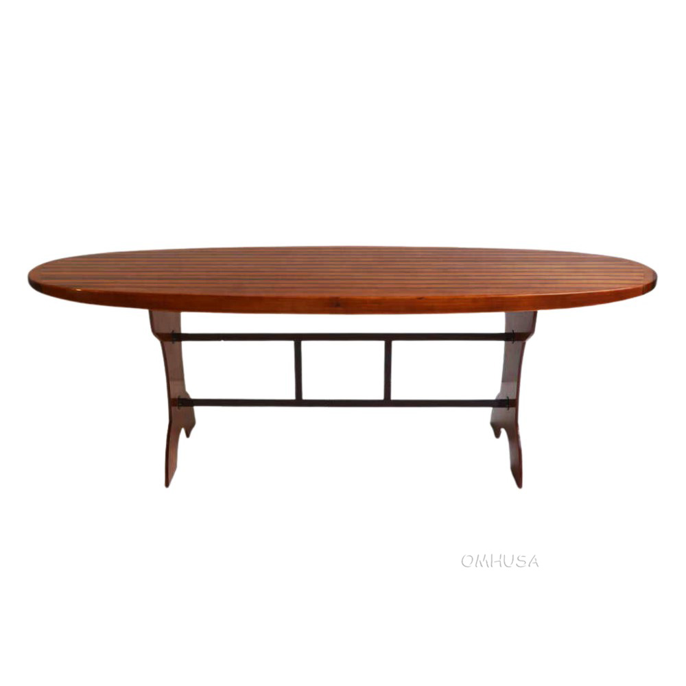 K217 Wooden Single Paddle Board Bar Table 39.4 Inches Tall k217-wooden-single-paddle-board-bar-table-394-inches-tall-l01.jpg