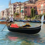 K223 Venetian Gondola Real Boat 21 