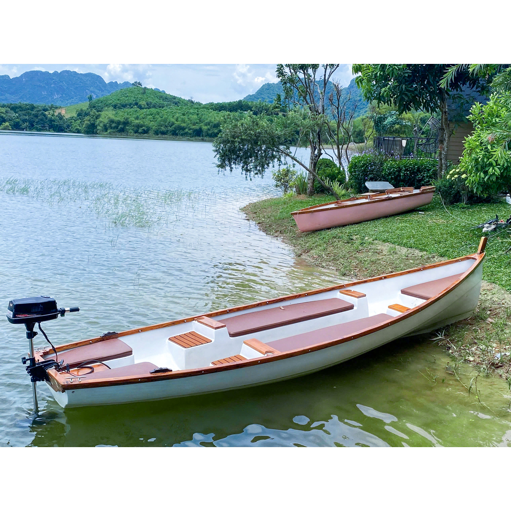 K241 18ft Composite Whitehall Row Boat w. Teak Gunwale k241-large-composite-row-boat-18ft-l01.jpg