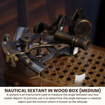 ND016 Nautical Sextant in wood box (Medium) 