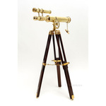 ND021 Brass Telescope with Stand- 18 Inch Nautical Decor 