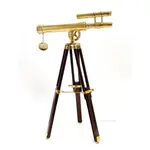 ND021 Brass Telescope with Stand- 18 Inch Nautical Decor 