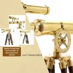 ND021 Brass Telescope with Stand- 18 Inch Nautical Decor 