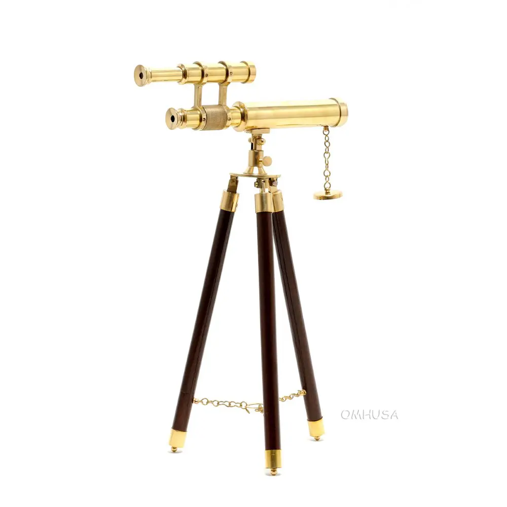 ND022 Brass Telescope with Stand-9 Inches Nautical Decor ND022-BRASS-TELESCOPE-WITH-STAND9-INCHES-NAUTICAL-DECOR-L01.WEBP