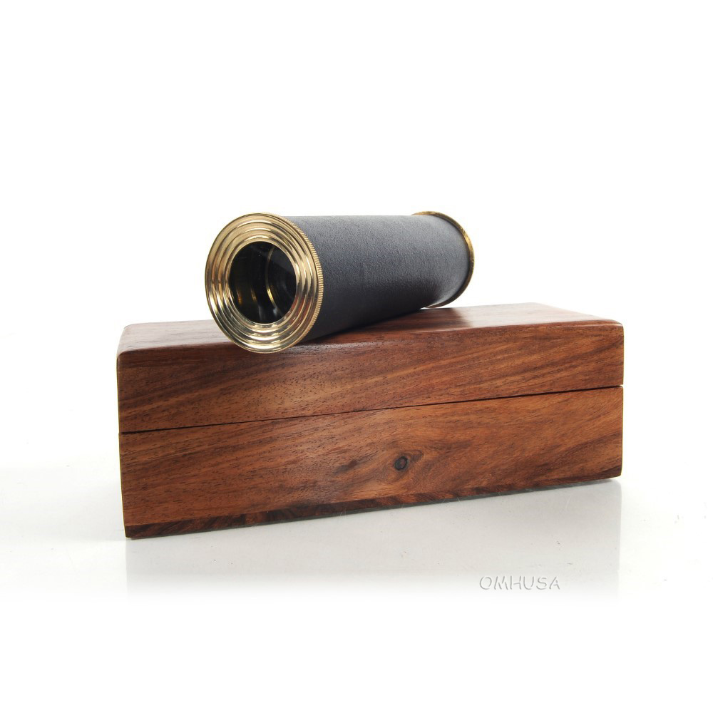 ND024 Handheld Telescope in wood box - Black Leather nd024-handheld-telescope-in-wood-box-black-leather-l01.jpg