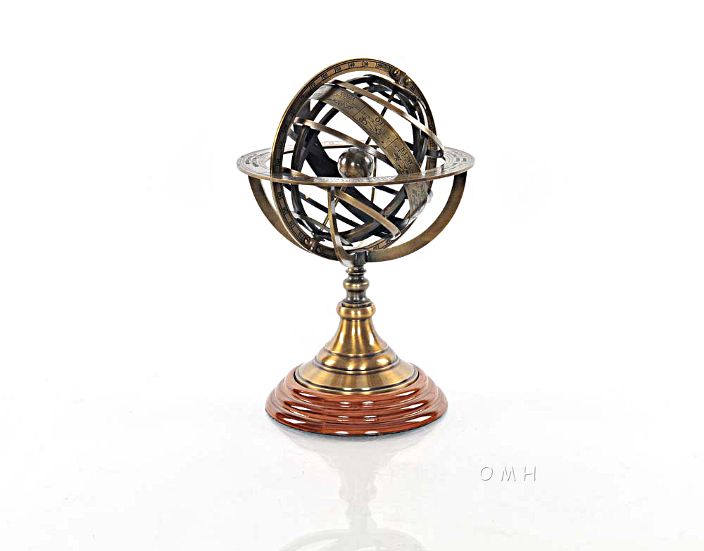 ND042 Armillary Sphere on wood base ND042L01.jpg