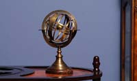 ND042 Armillary Sphere on wood base 