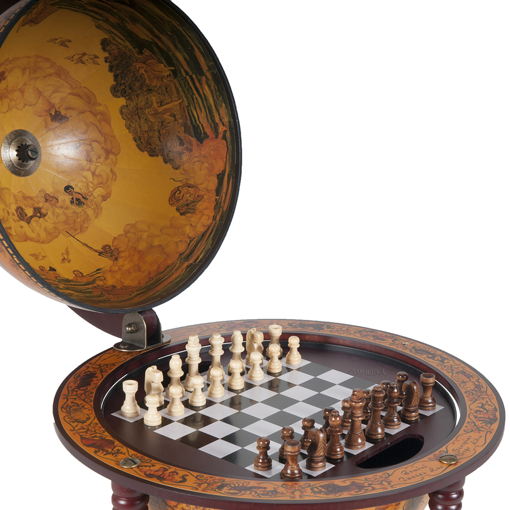 NG023 Red Globe 13 inches with chess holder with 4 legs stand ng023-red-globe-13-inches-with-chess-holder-with-4-legs-stand-l01.jpg