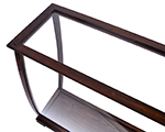 P094 Table Top Display Case Classic Brown 