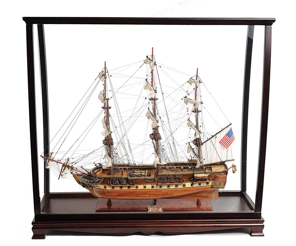 T012A USS Constitution Large With Table Top Display Case t012a-uss-constitution-large-with-table-top-display-case-l01.jpg