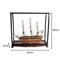 T012A USS Constitution Large With Table Top Display Case t012a-uss-constitution-large-with-table-top-display-case-l07.jpg