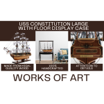 T012B USS Constitution Large With Floor Display Case 