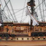 T012B USS Constitution Large With Floor Display Case t012b-uss-constitution-large-with-floor-display-case-l06.jpg