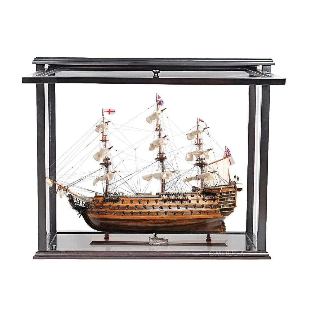 T033B HMS Victory Midsize With Display Case Front Open T033B-HMS-VICTORY-MIDSIZE-WITH-DISPLAY-CASE-FRONT-OPEN-L01.WEBP