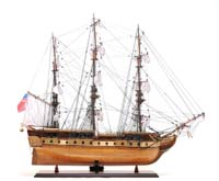 T097B USS Constitution Mid With Display Case Front Open 