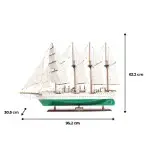 T116 J.S. ELCANO Tall Ship Model 